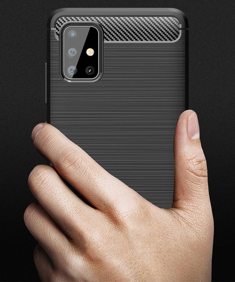 Samsung Galaxy A51 Hoesje Geborsteld TPU Blauw afbeelding 10