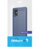 Samsung Galaxy A71 Geborsteld TPU Hoesje Blauw