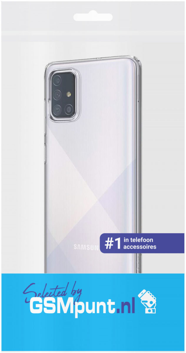 Samsung Galaxy A71 Hoesje Dun TPU Transparant afbeelding 2