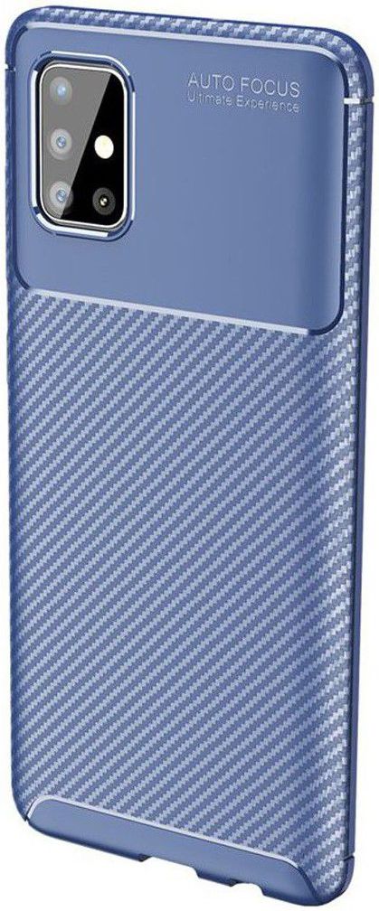 Samsung Galaxy A51 Hoesje Geborsteld Carbon Blauw afbeelding 6