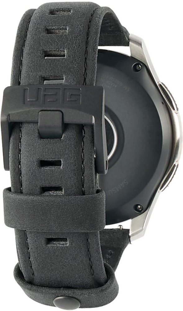 Urban Armor Gear Leather Universeel Smartwatch 22MM Bandje Zwart afbeelding 7