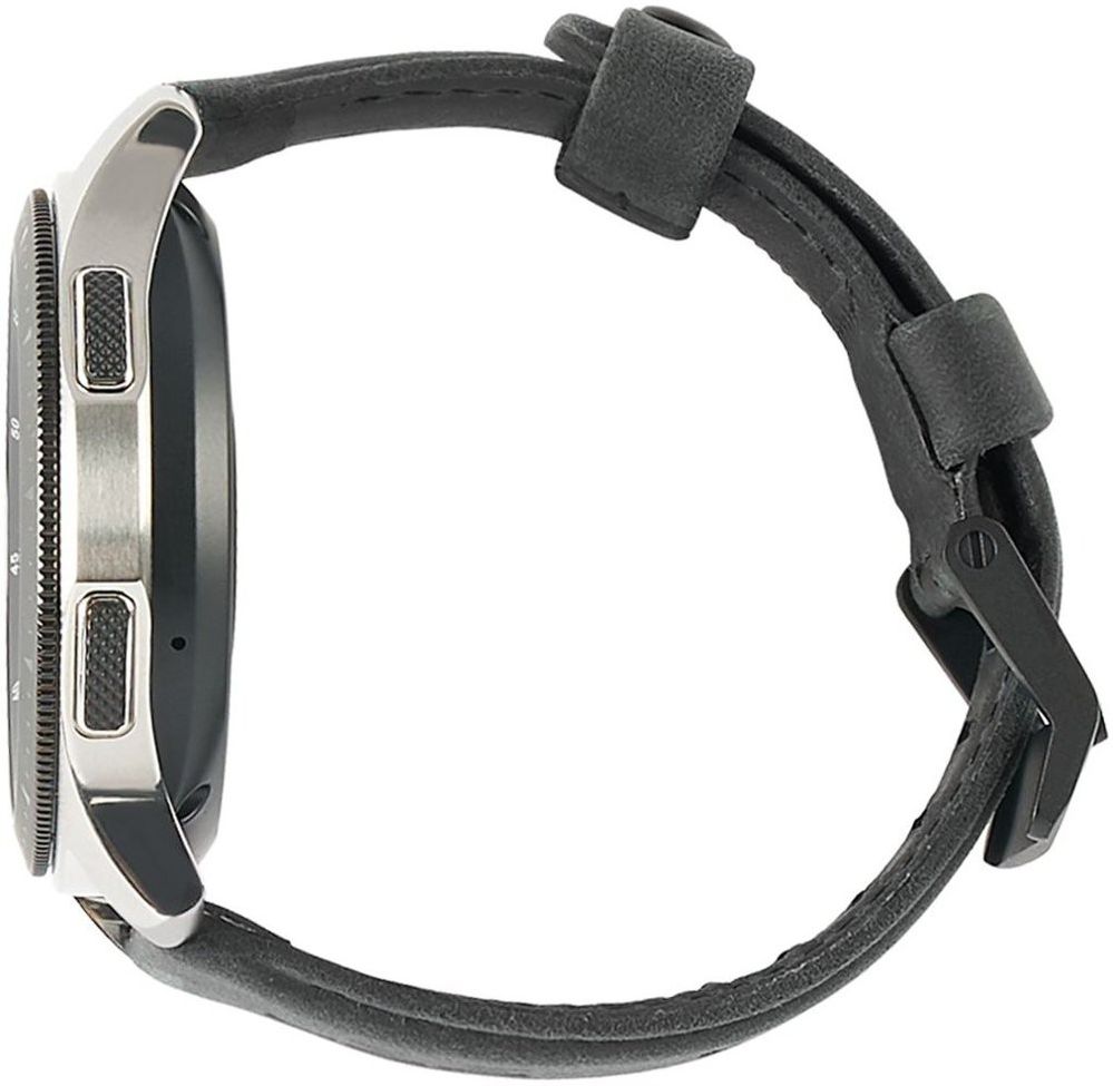 Urban Armor Gear Leather Universeel Smartwatch 22MM Bandje Zwart afbeelding 6