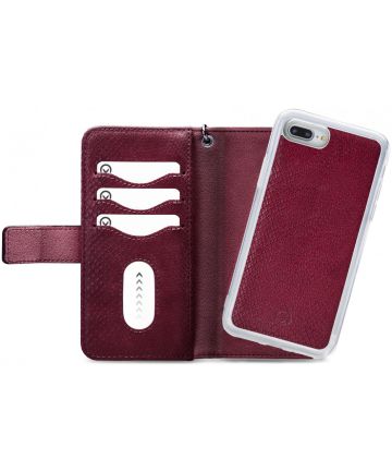 Mobilize Gelly Wallet Zipper iPhone 8 / 7 Plus Hoesje Bordeaux Hoesjes