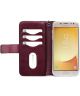 Mobilize Gelly Wallet Zipper Samsung Galaxy J5 (2017) Hoesje Bordeaux