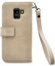 Mobilize Gelly Wallet Zipper Samsung Galaxy A8 (2018) Hoesje Latte