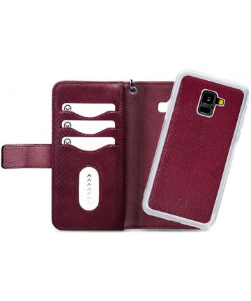 Mobilize Gelly Wallet Zipper Samsung Galaxy A8 (2018) Hoesje Bordeaux Hoesjes