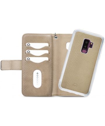Mobilize Gelly Wallet Zipper Samsung Galaxy S9 Plus Hoesje Latte Hoesjes