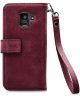 Mobilize Gelly Wallet Zipper Galaxy A6 (2018) Hoesje Bordeaux