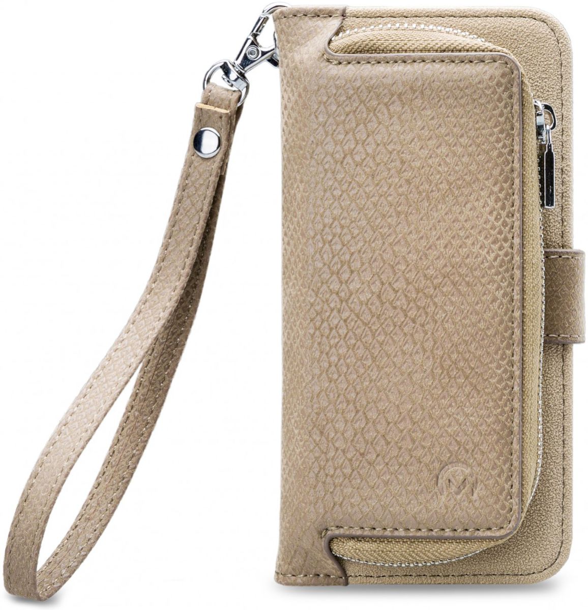 Mobilize Gelly Wallet Zipper Galaxy A6 Plus (2018) Hoesje Latte afbeelding 5