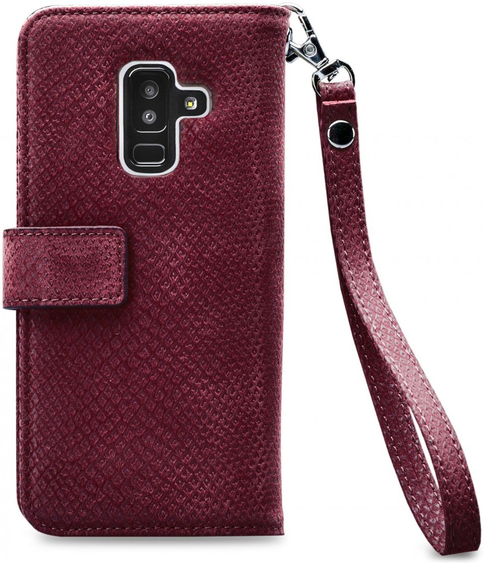 Mobilize Gelly Wallet Zipper Galaxy A6 Plus (2018) Hoesje Bordeaux afbeelding 5