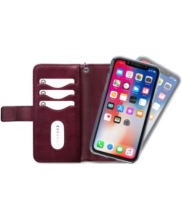 Mobilize Gelly Wallet Zipper Apple iPhone XR Hoesje Bordeaux Hoesjes
