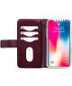 Mobilize Gelly Wallet Zipper Apple iPhone XS Max Hoesje Bordeaux