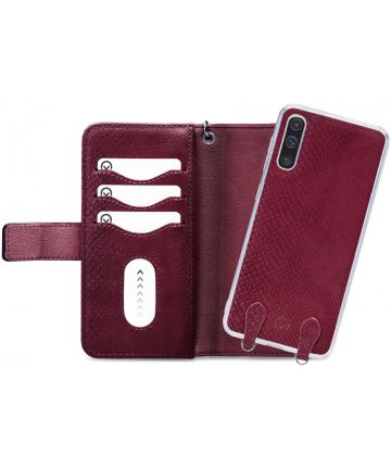 Mobilize Gelly Wallet Zipper Samsung Galaxy A50 Hoesje Bordeaux Hoesjes
