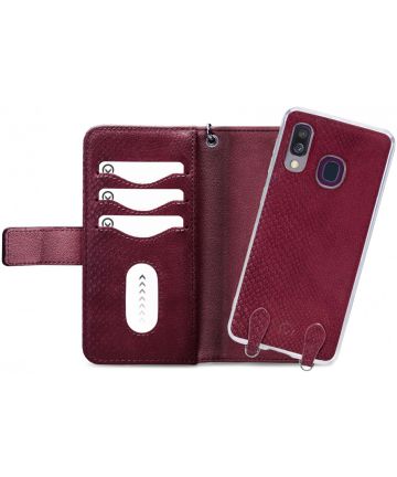 Mobilize Gelly Wallet Zipper Samsung Galaxy A40 Hoesje Bordeaux Hoesjes