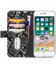 Mobilize Velvet Clutch Apple iPhone SE 2020 / 8 / 7 Hoesje Black