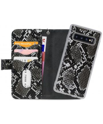 Mobilize Gelly Wallet Zipper Samsung Galaxy S10 Hoesje Black Snake Hoesjes