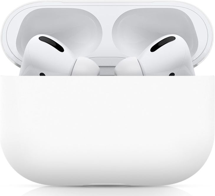 Apple AirPods Pro Ultradun Siliconen Hoesje Wit afbeelding 1
