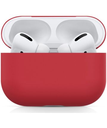 Apple AirPods Pro Ultradun Siliconen Hoesje Rood Hoesjes