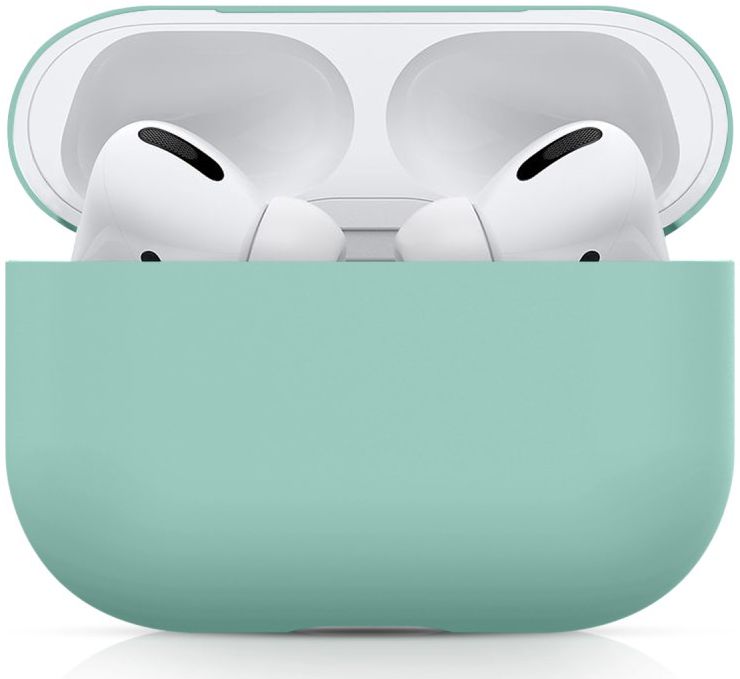 Apple AirPods Pro Ultradun Siliconen Hoesje Blauw/Groen afbeelding 1