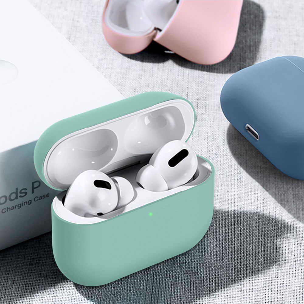 Apple AirPods Pro Ultradun Siliconen Hoesje Blauw/Groen afbeelding 5