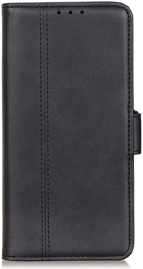 Samsung Galaxy A51 Book Case Wallet Hoesje Kunst Leer Zwart afbeelding 2
