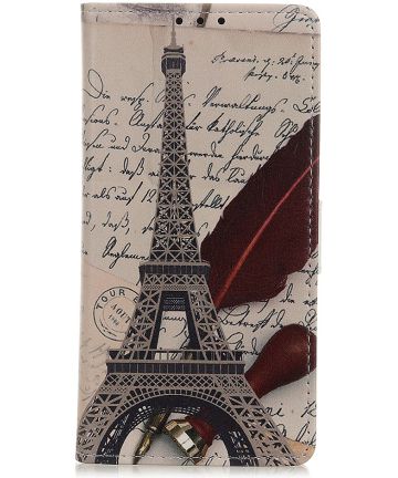 Samsung Galaxy A51 Book Case Hoesje Wallet met Print Eiffeltoren Hoesjes