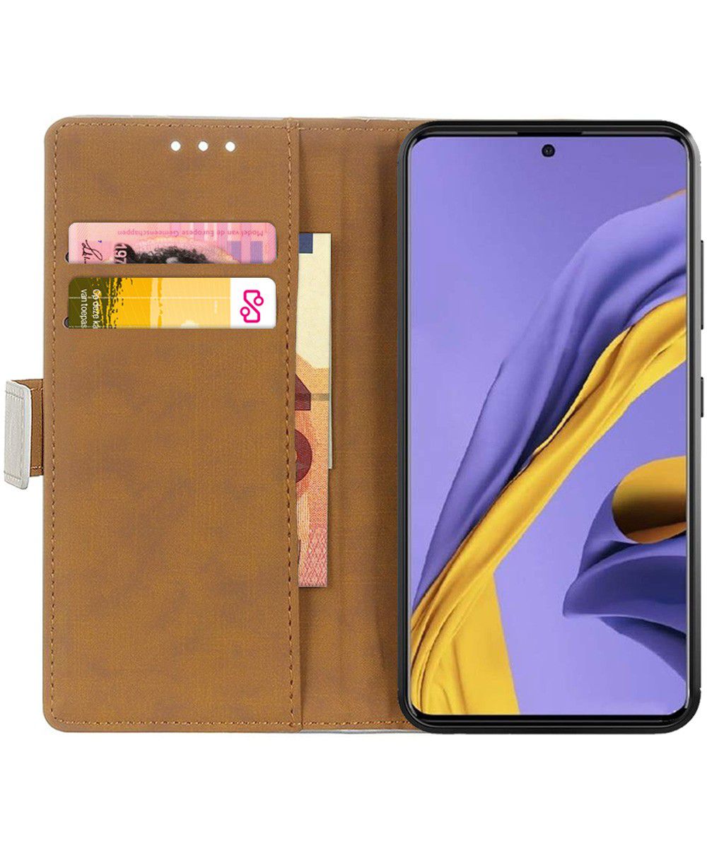Samsung Galaxy A51 Book Case Hoesje Wallet met Print Eiffeltoren afbeelding 2