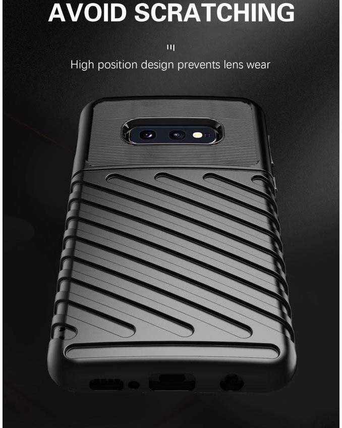 Samsung Galaxy S10e Twill Thunder Texture Back Cover Blauw afbeelding 4