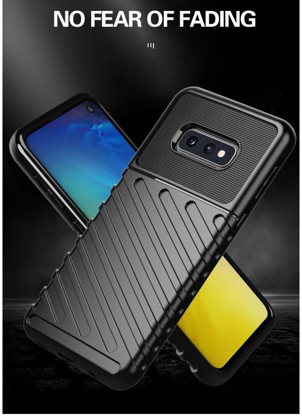 Samsung Galaxy S10e Twill Thunder Texture Back Cover Blauw afbeelding 9