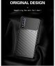 Samsung Galaxy A70 Twill Thunder Texture Back Cover Zwart