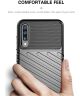 Samsung Galaxy A70 Twill Thunder Texture Back Cover Groen