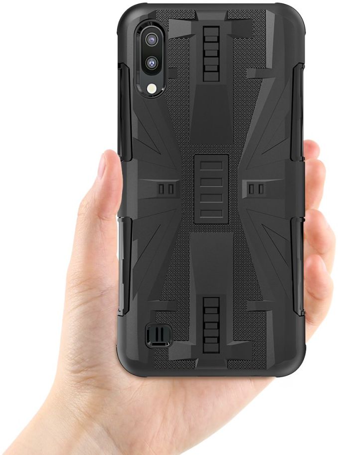 Samsung Galaxy A10 / M10 Modern Hybride Hoesje Zwart afbeelding 6