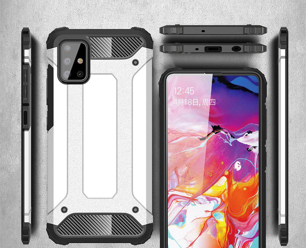 Samsung Galaxy A51 Hoesje Shock Proof Hybride Back Cover Goud afbeelding 7