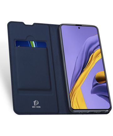 Dux Ducis Skin Pro Series Samsung Galaxy A51 Wallet Hoesje Blauw Hoesjes