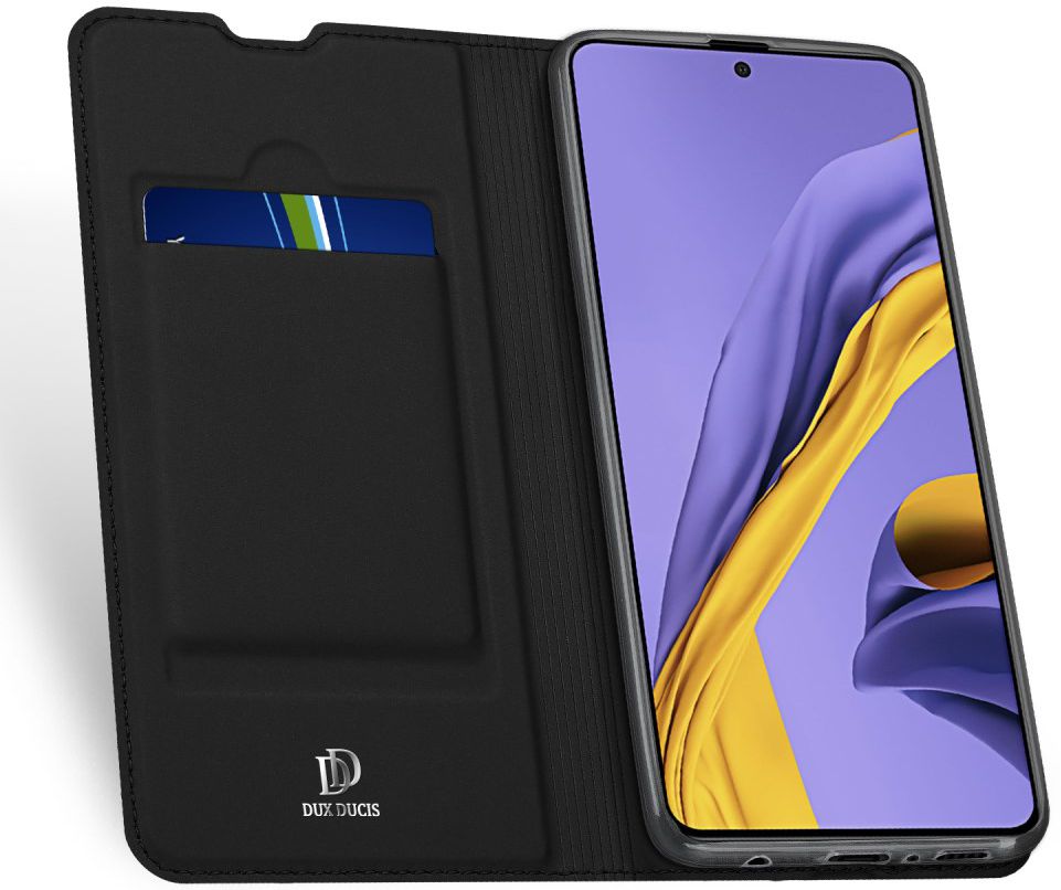 Dux Ducis Skin Pro Series Samsung Galaxy A51 Wallet Hoesje Zwart afbeelding 1