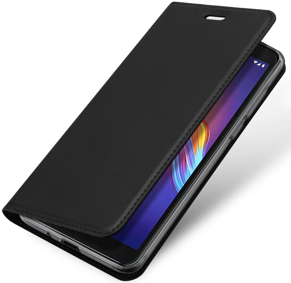 Dux Ducis Skin Pro Series Motorola Moto E6 Play Flip Hoesje Zwart afbeelding 1