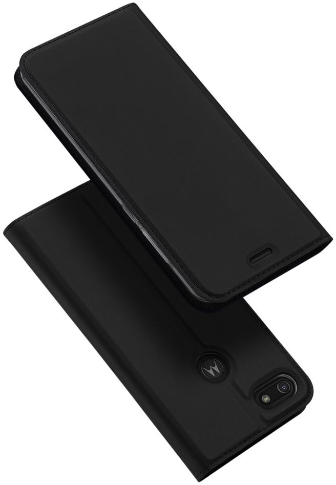 Dux Ducis Skin Pro Series Motorola Moto E6 Play Flip Hoesje Zwart afbeelding 5