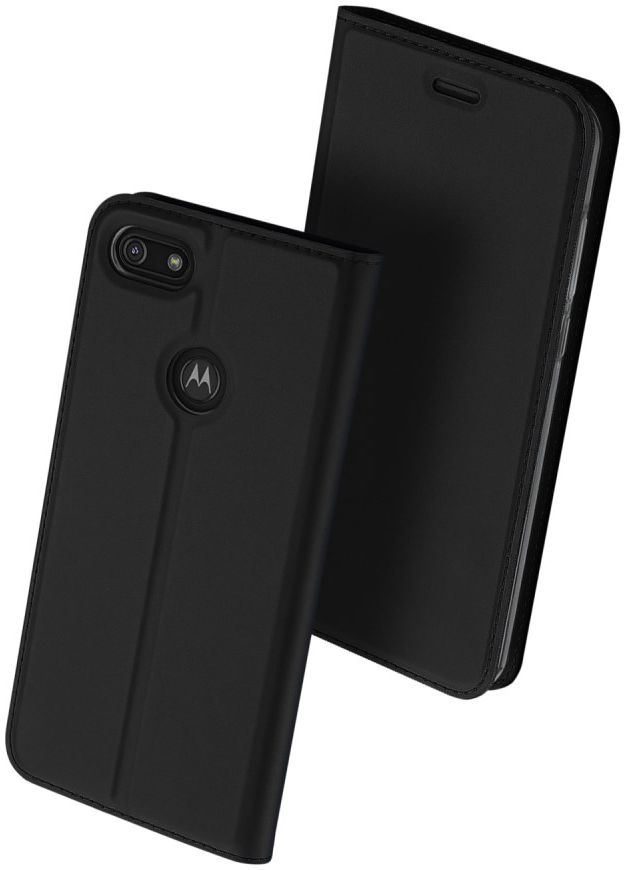 Dux Ducis Skin Pro Series Motorola Moto E6 Play Flip Hoesje Zwart afbeelding 6
