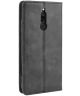 Xiaomi Redmi 8 Stijlvol Vintage Portemonnee Hoesje Zwart