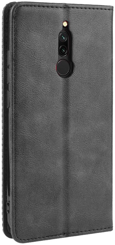 Xiaomi Redmi 8 Stijlvol Vintage Portemonnee Hoesje Zwart afbeelding 7