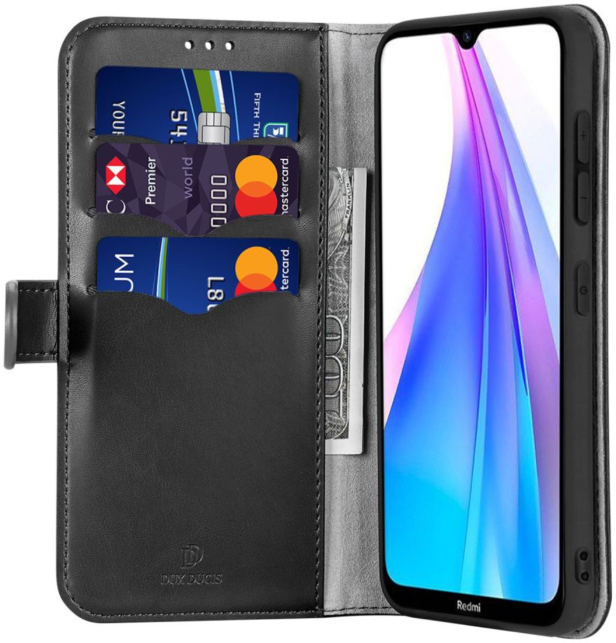 Dux Ducis Kado Series Xiaomi Redmi Note 8T Portemonnee Hoesje Zwart afbeelding 1