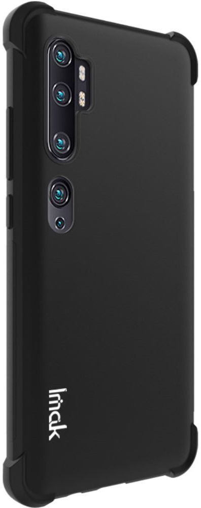IMAK Xiaomi Mi Note 10 Pro Hoesje TPU met Screenprotector Metaal Zwart afbeelding 3