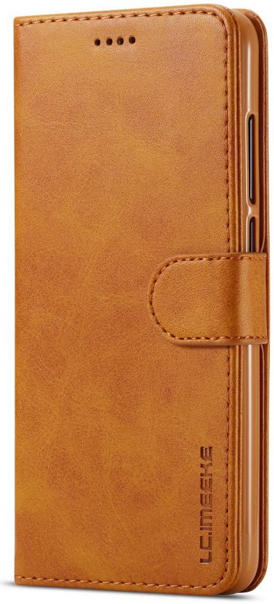 Xiaomi Redmi 8 PU Lederen Portemonnee Bookcase Hoesje Bruin afbeelding 4