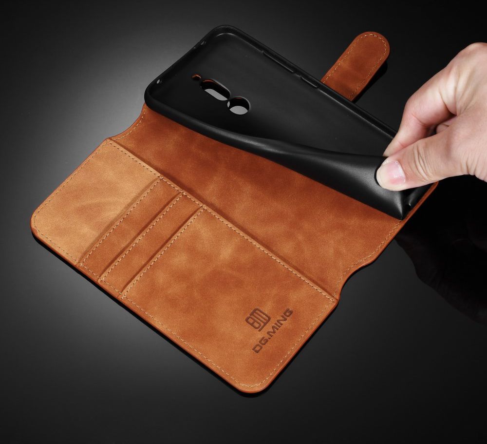 DG Ming Retro Portemonnee Xiaomi Redmi 8 Hoesje Bruin afbeelding 11