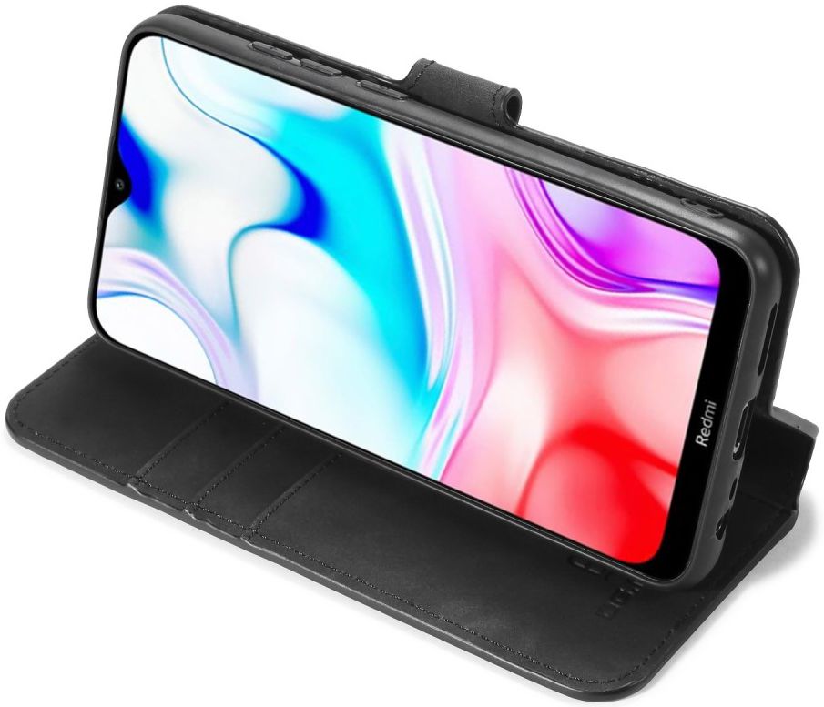 DG Ming Retro Portemonnee Xiaomi Redmi 8 Hoesje Zwart afbeelding 2