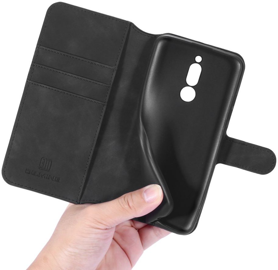 DG Ming Retro Portemonnee Xiaomi Redmi 8 Hoesje Zwart afbeelding 4
