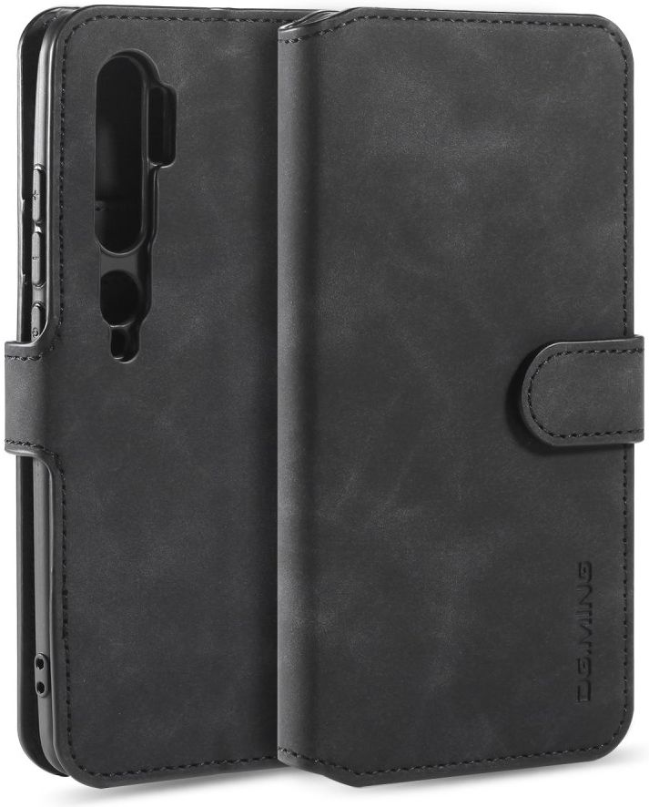 DG Ming Retro Portemonnee Xiaomi Mi Note 10 (Pro) Hoesje Zwart afbeelding 3