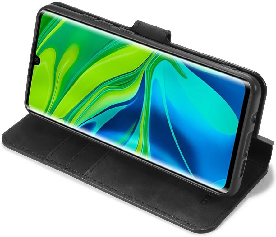 DG Ming Retro Portemonnee Xiaomi Mi Note 10 (Pro) Hoesje Zwart afbeelding 2