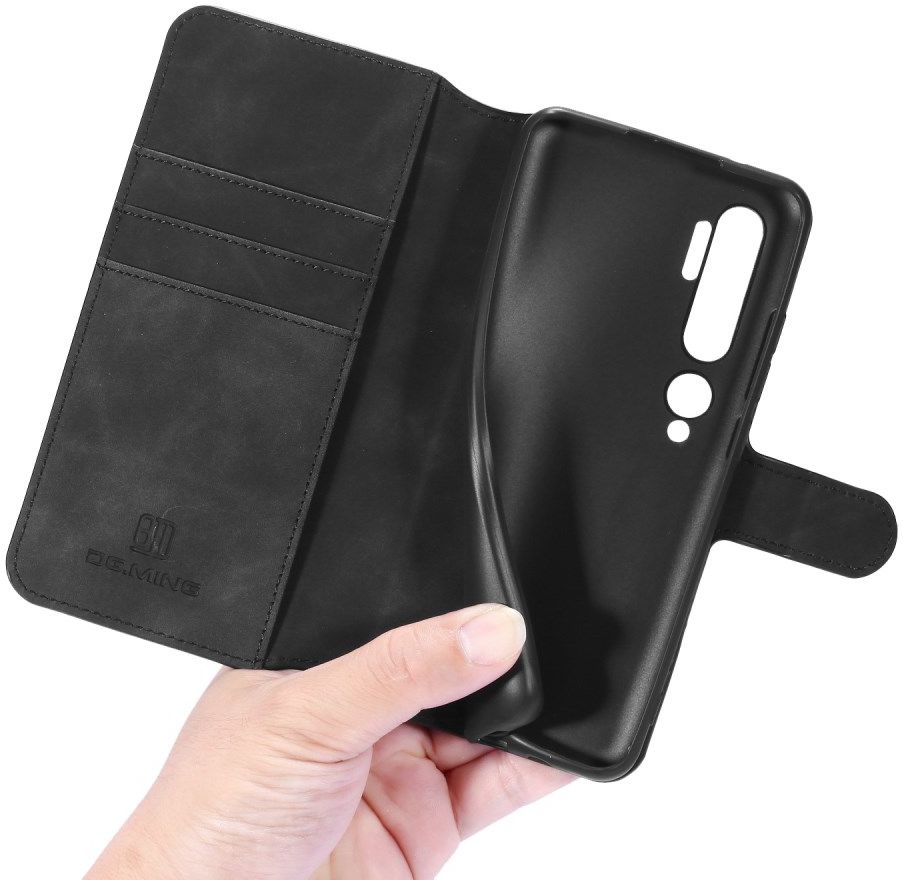 DG Ming Retro Portemonnee Xiaomi Mi Note 10 (Pro) Hoesje Zwart afbeelding 4
