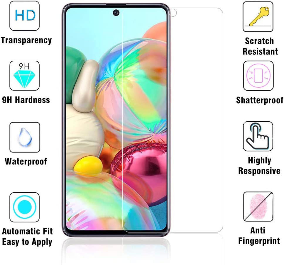 Samsung Galaxy A71 0.3mm Arc Edge Tempered Glass Screenprotector afbeelding 2